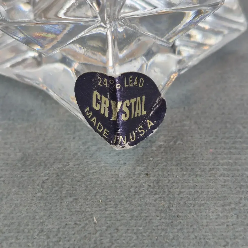 Deplomb Lot of 6 24% Lead Crystal Candle 2